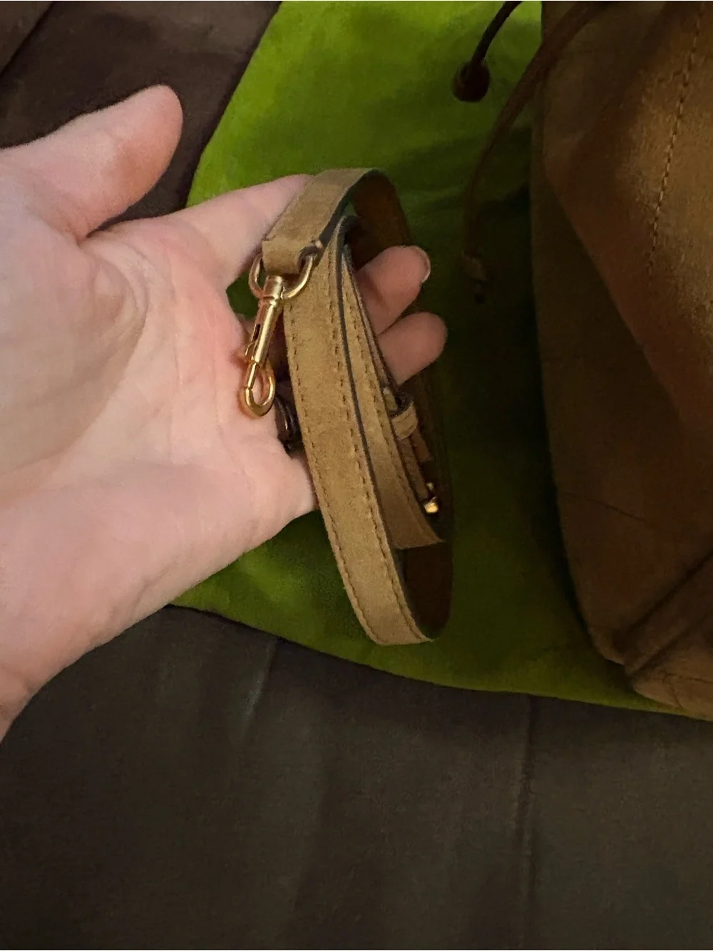 Tory Burch Charlie in Tan Suede NWT
